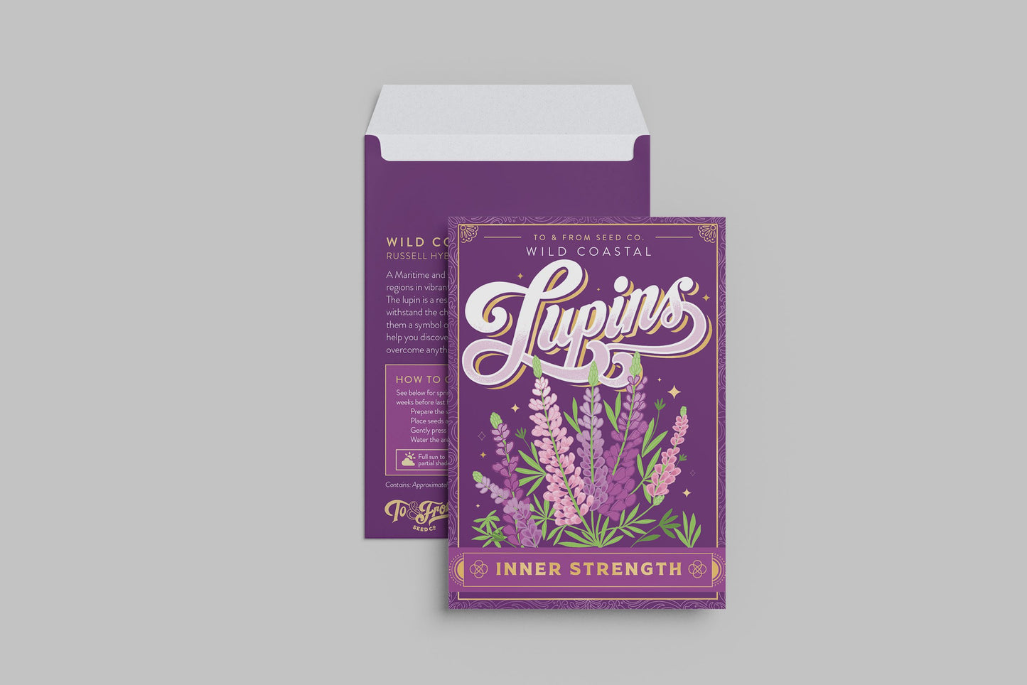 Wild Coastal Lupins (Inner Strength) - Seed Packet