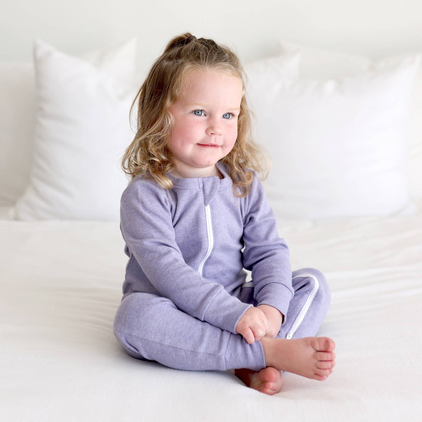 Snuggle Soft Melange '2-Way' Zipper Romper