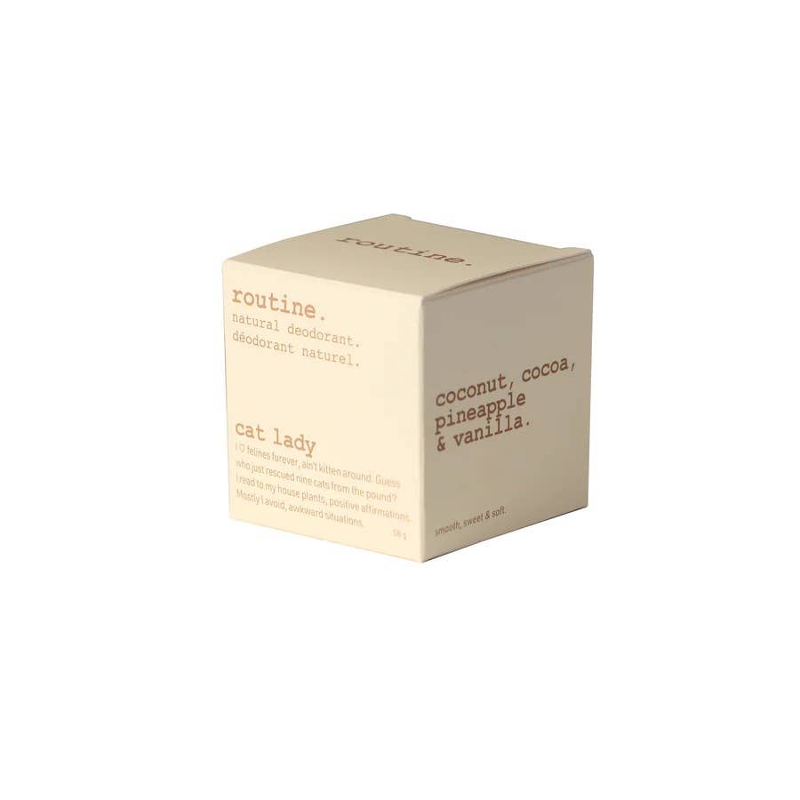 Cat Lady (vegan: no beeswax) 58g Deodorant JAR