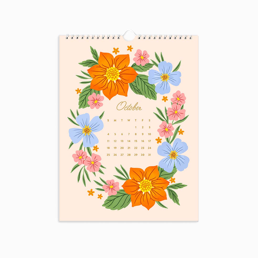2026 A Year of Flowers | Wall Calendar