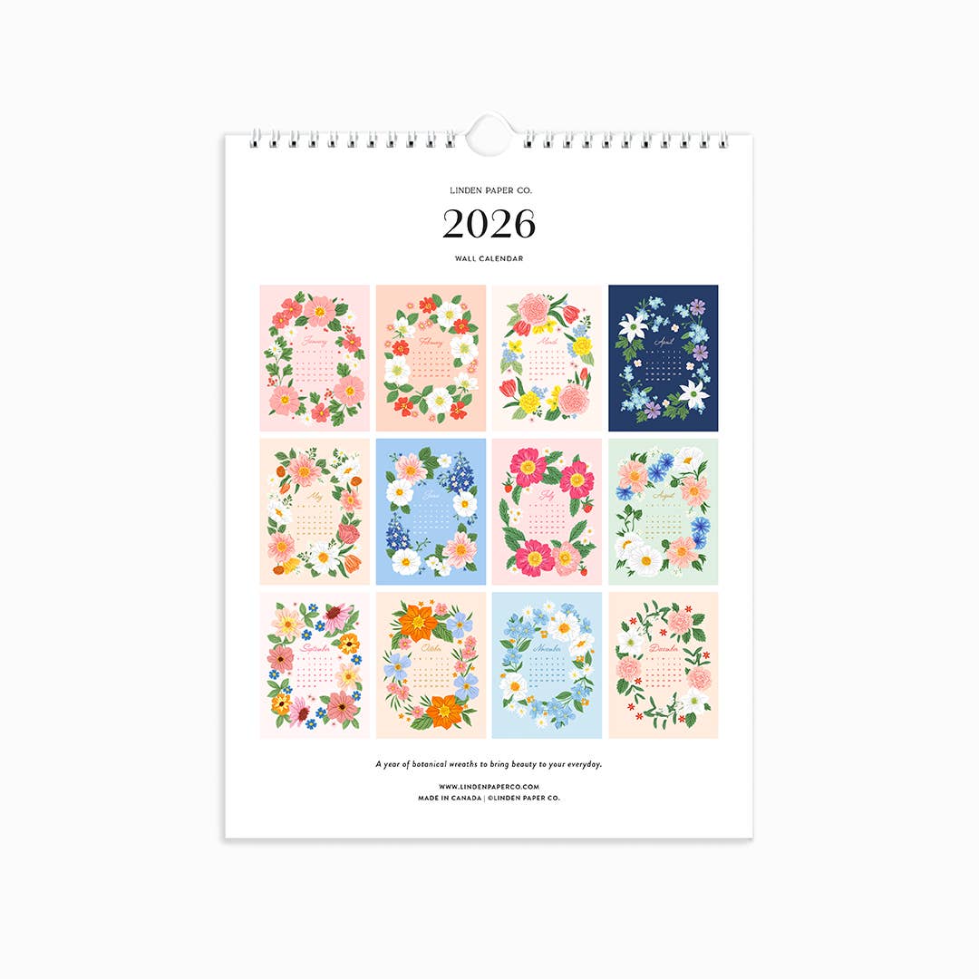 2026 A Year of Flowers | Wall Calendar