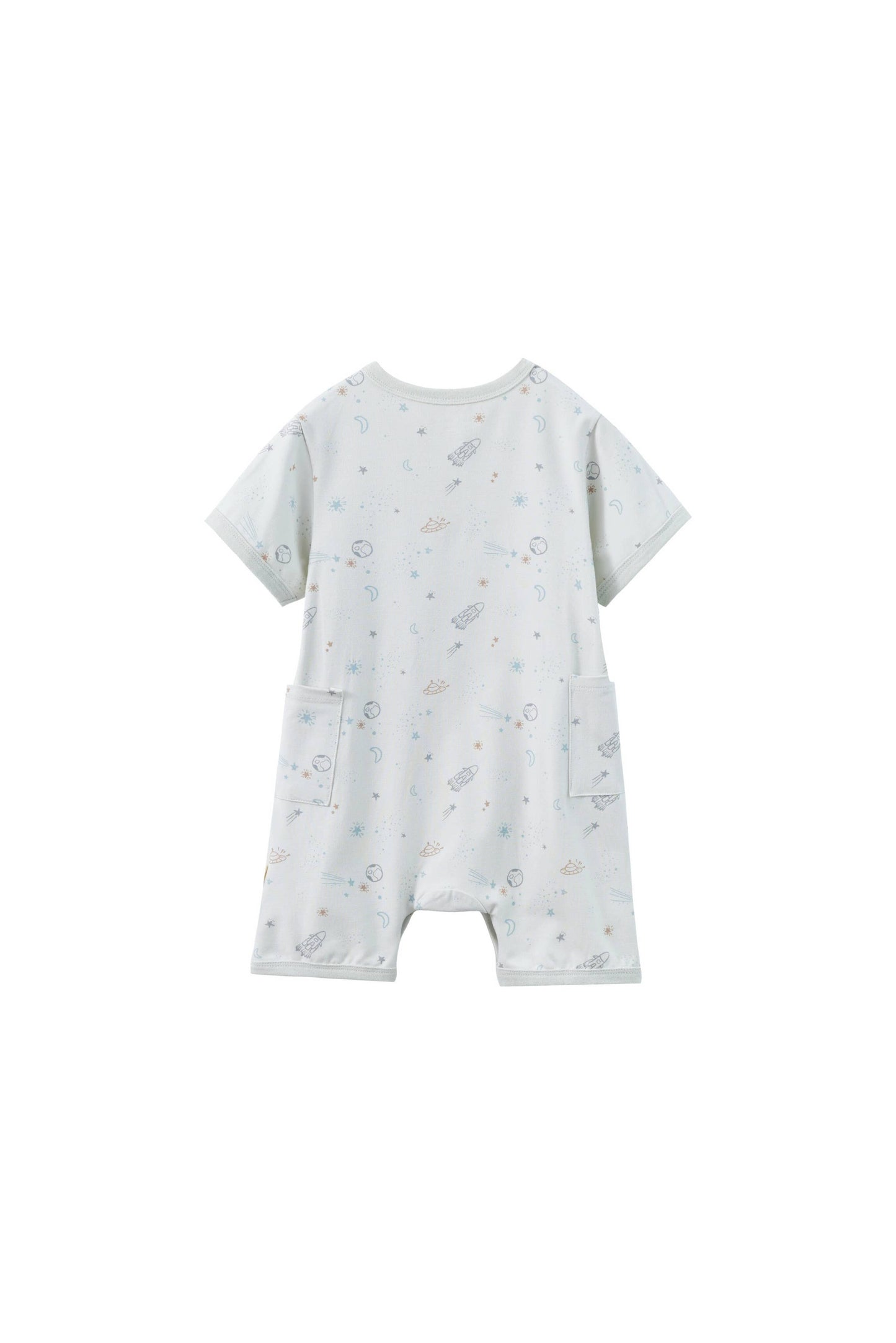 Baby Organic Bamboo Romper-Space