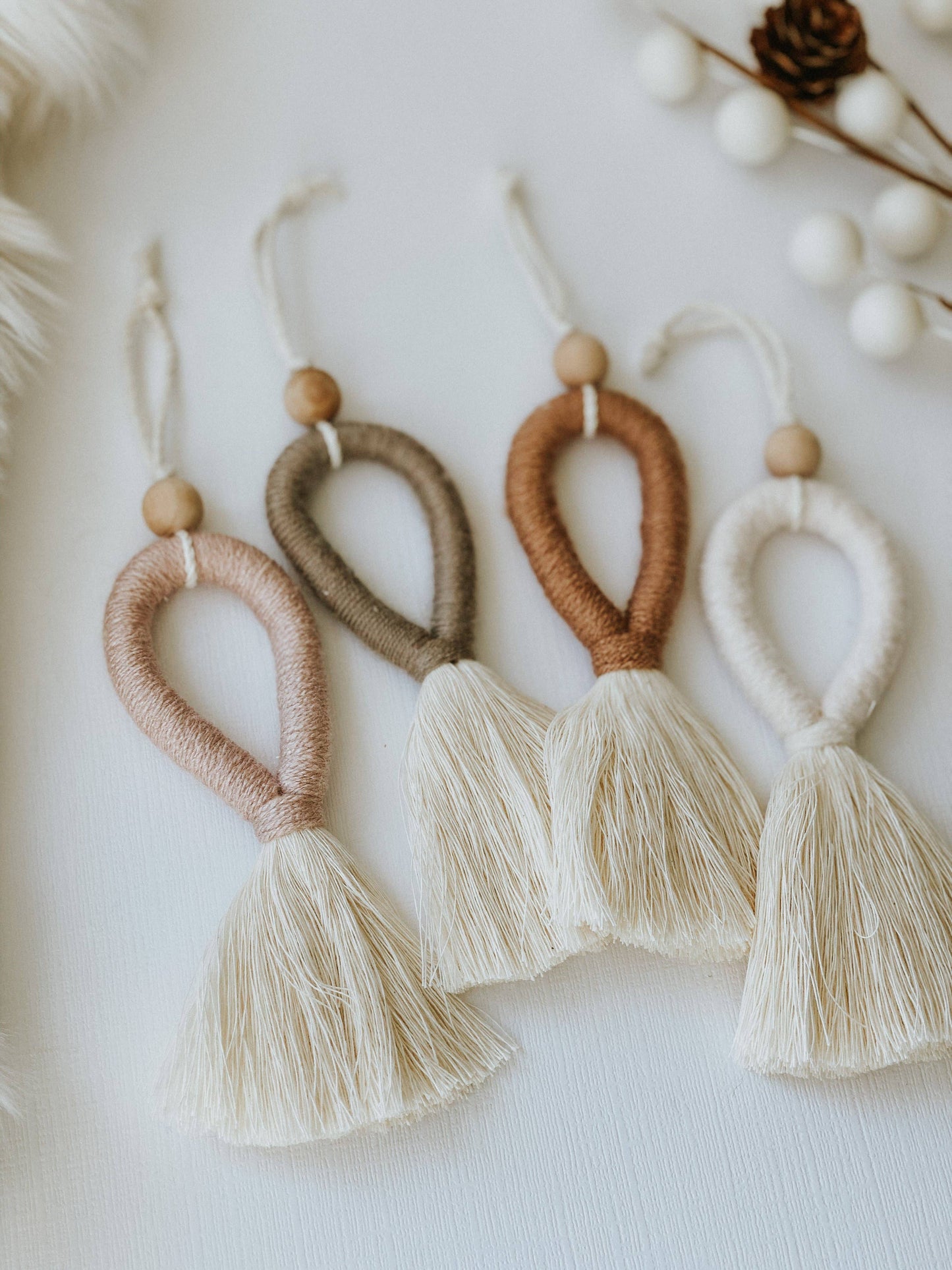 Boho Tassel Christmas Ornaments