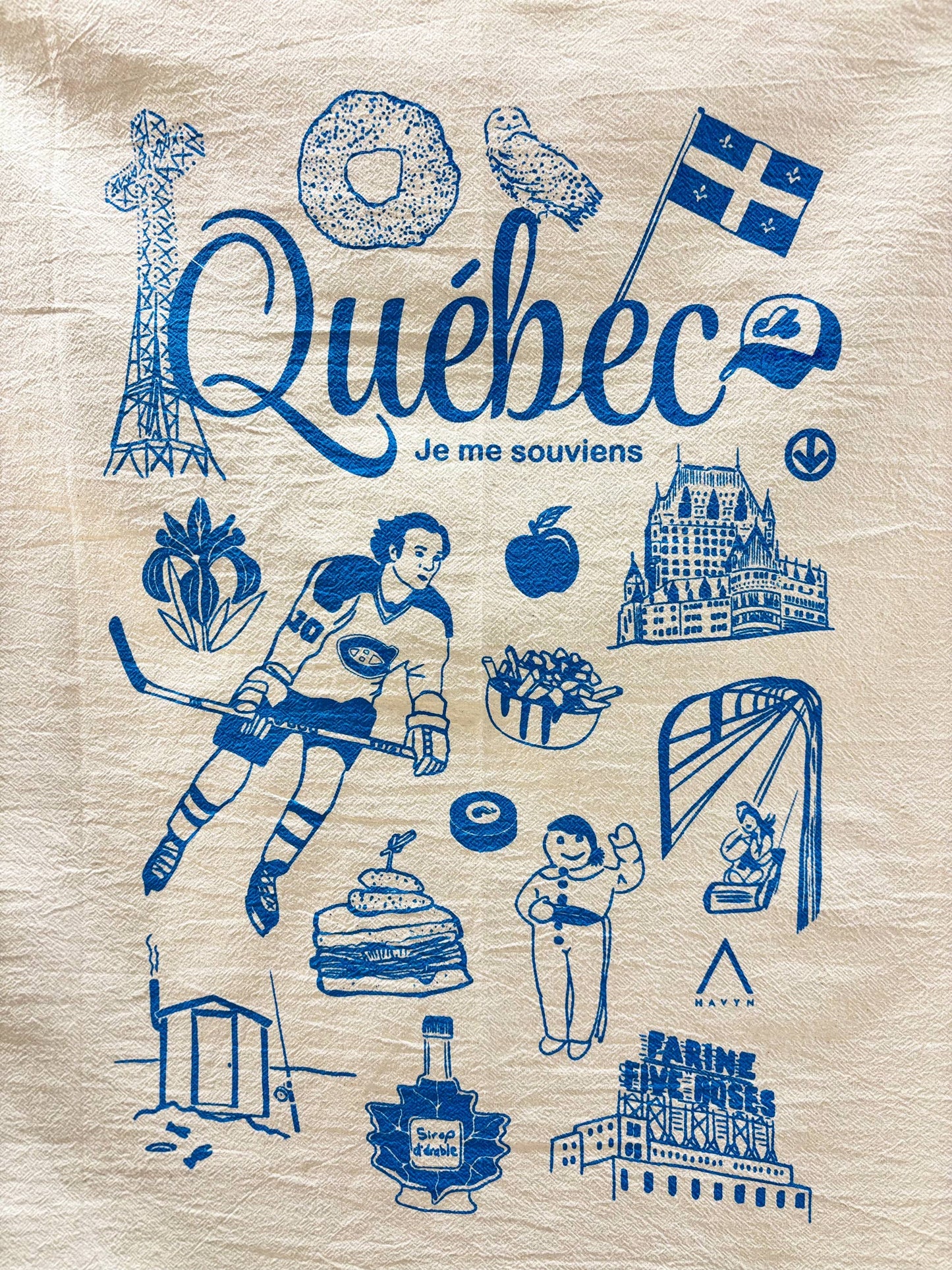 Québec Commemorative Organic Tea Towel - 20x24