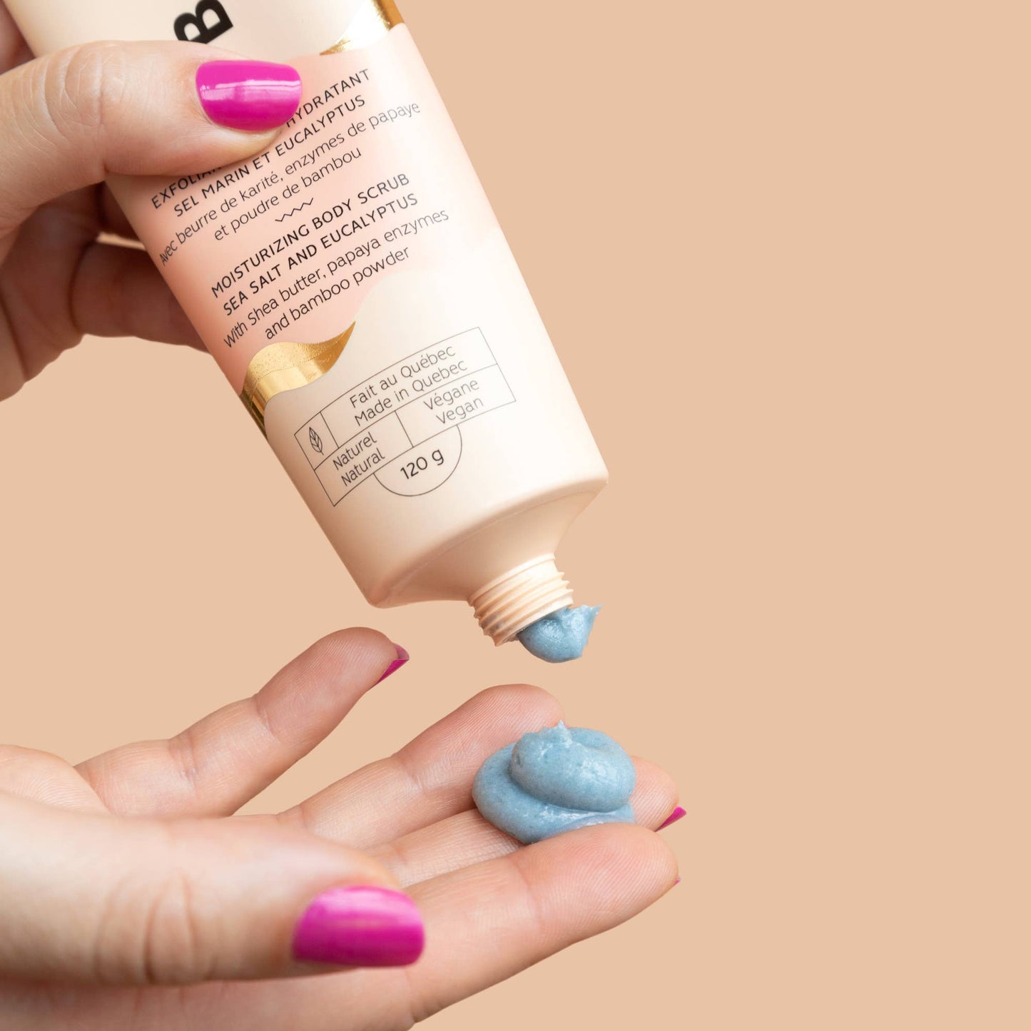 Moisturizing body scrub - Sea salt and eucalyptus