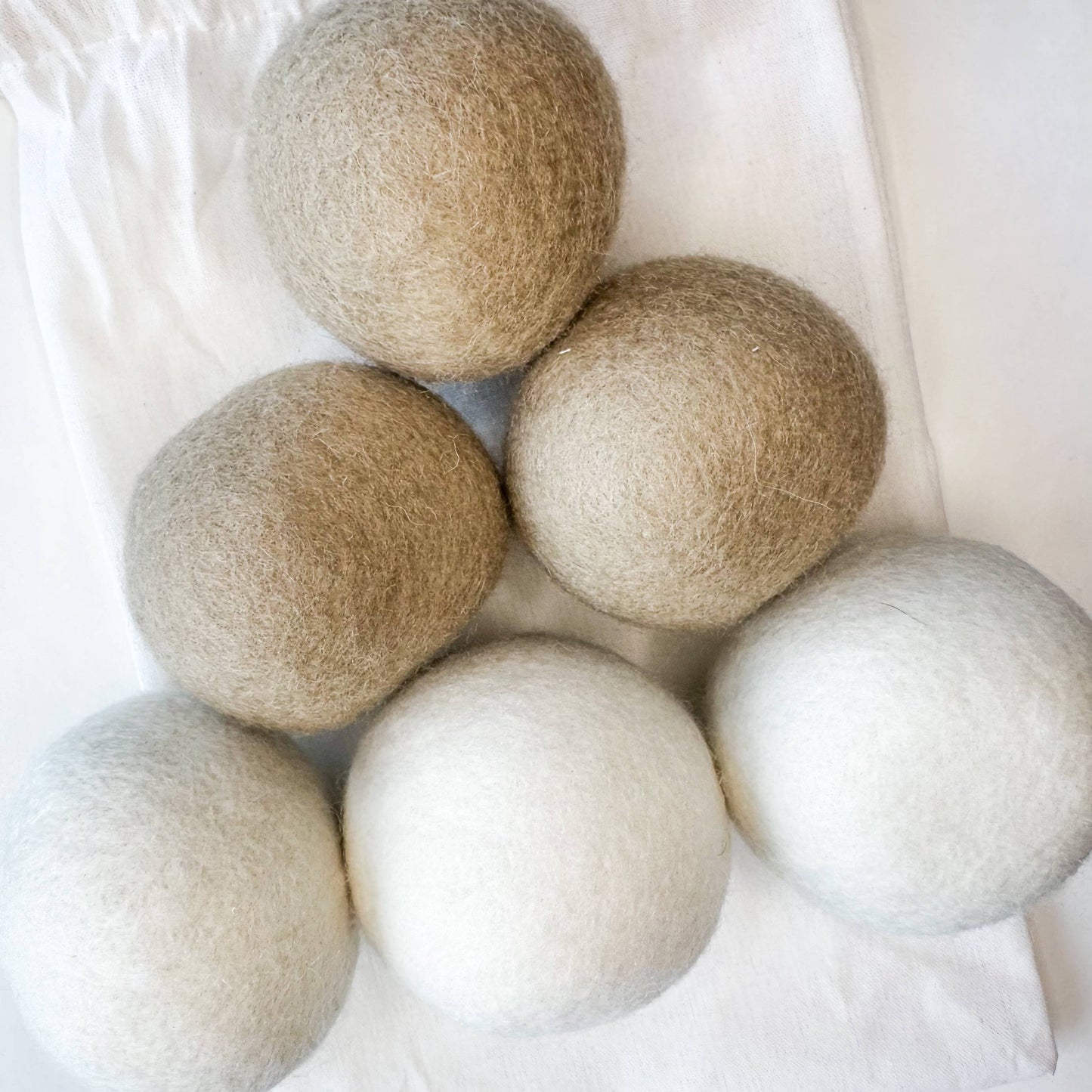 Reusable Wool Dryer Balls - Pack of 6
