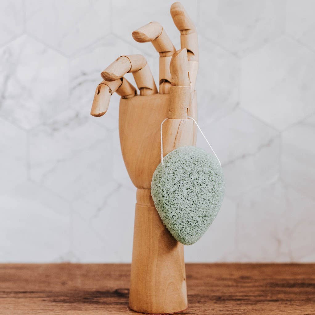 Package-Free Konjac Sponges - Green Tea