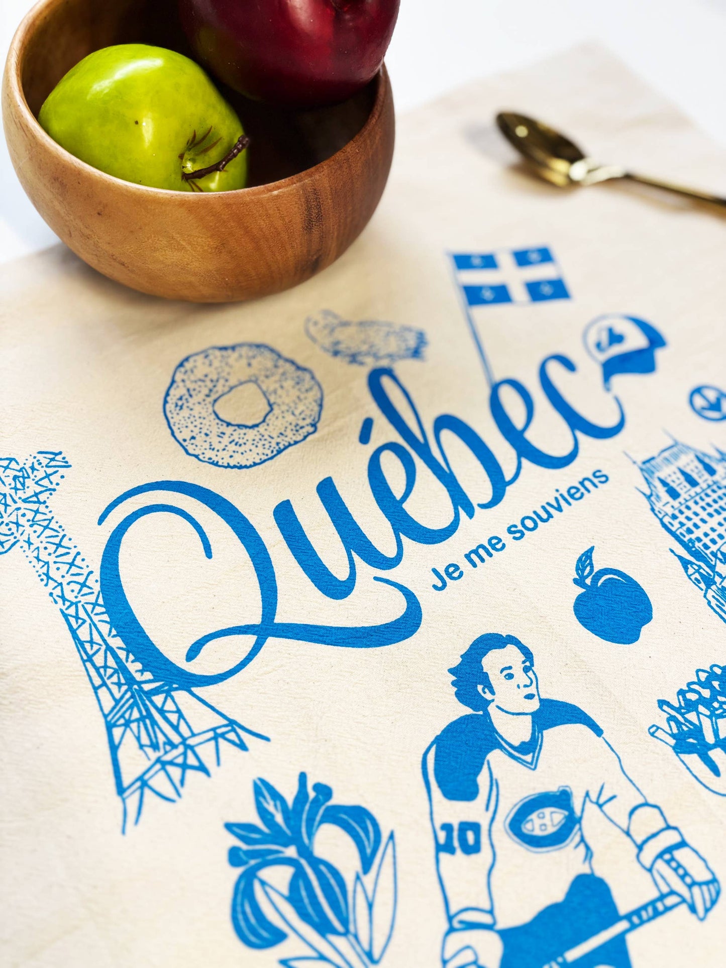 Québec Commemorative Organic Tea Towel - 20x24