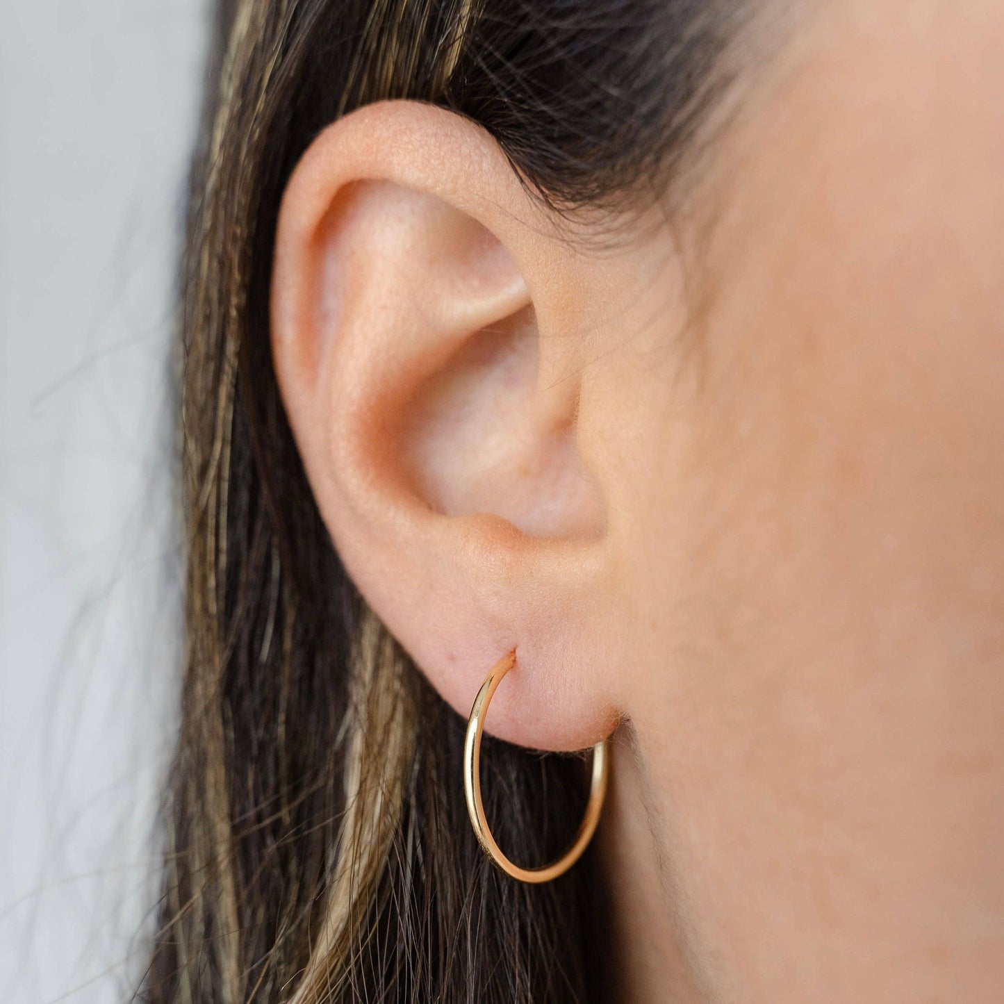 Thin Hoop Earrings