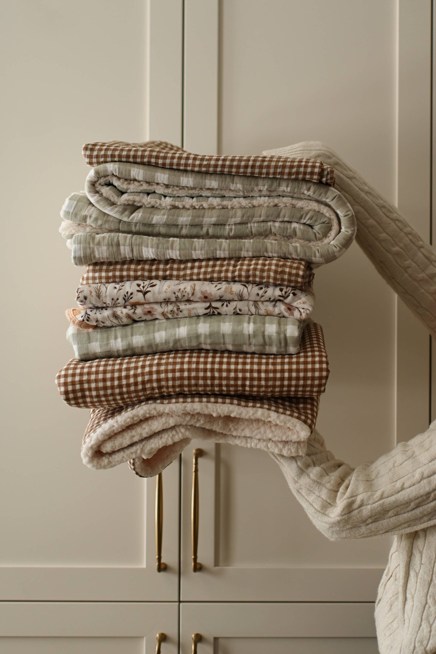 Courtepointe 6 épaisseurs - Vichy brown