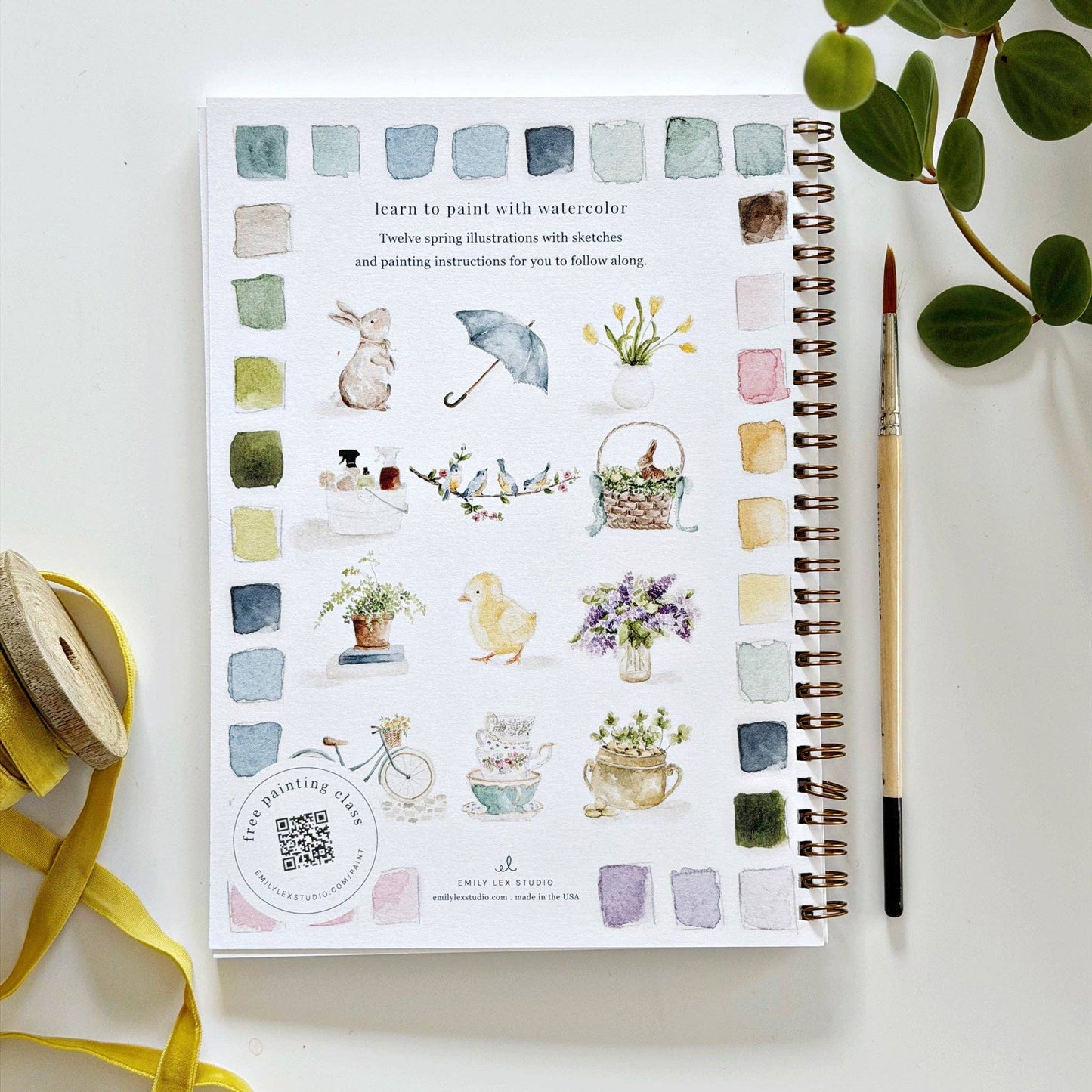 Spring watercolour workbook