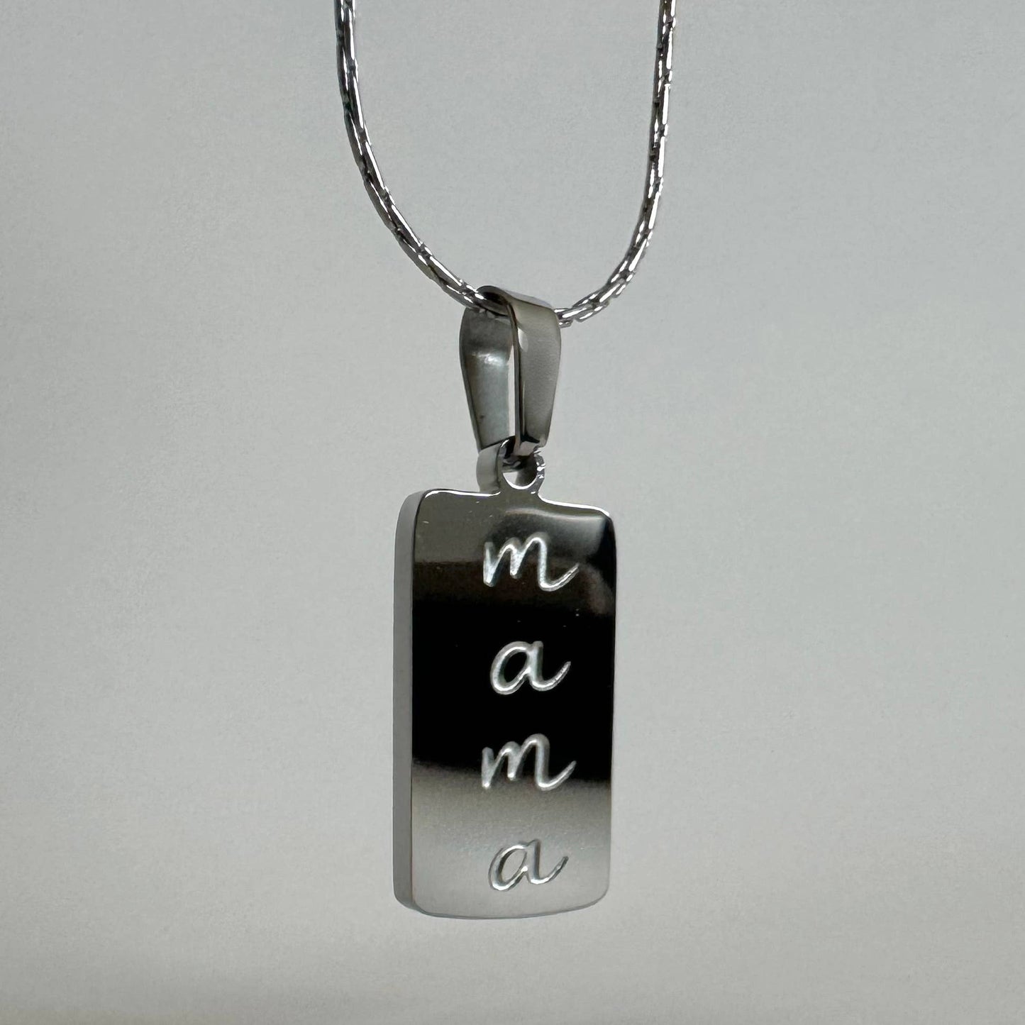 Mama Necklace-Silver