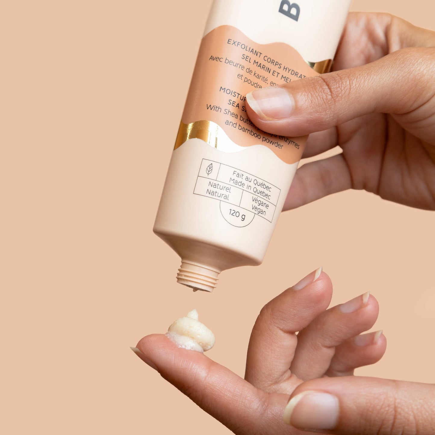 Moisturizing body scrub - Sea salt and melon