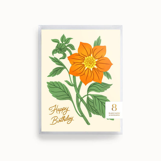 Happy Birthday Dahlia | Greeting Card | Boxed Set of 8