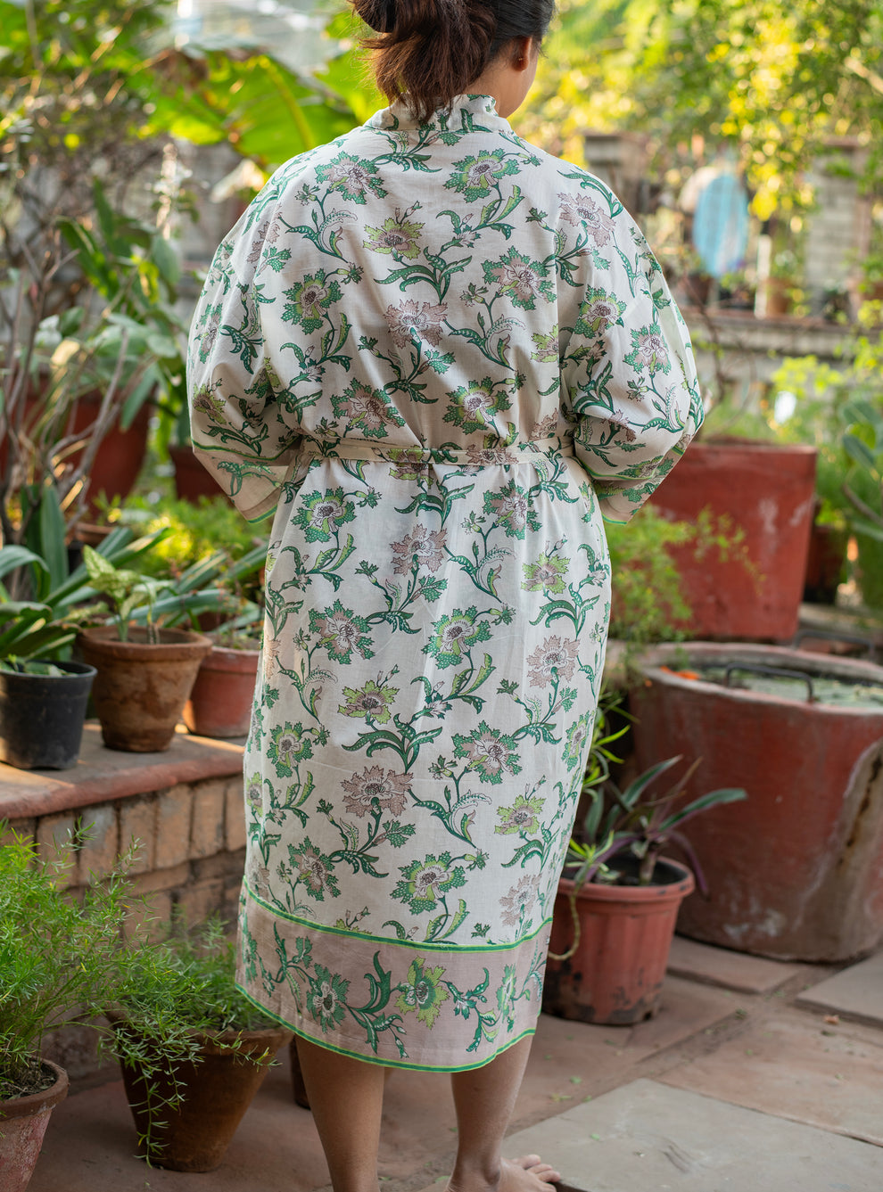 Chrysanthemum Ivory Kimono