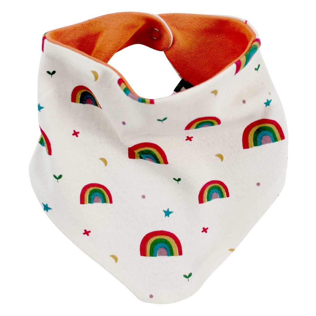 Rainbows Leaves Bandana Bib