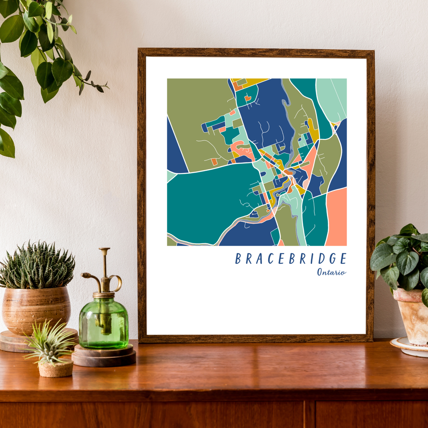 Bracebridge Map Print