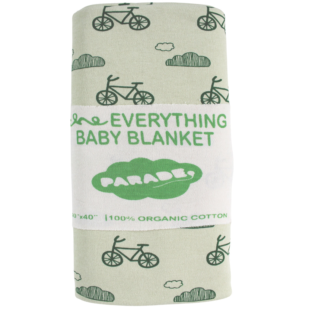 Everything Organic Baby Blanket - Bicycles