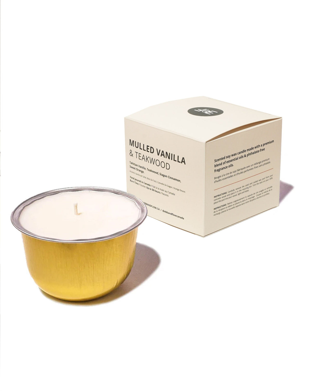 Mulled Vanilla & Teakwood - CandlePod ™ Soy Wax Candle Refill