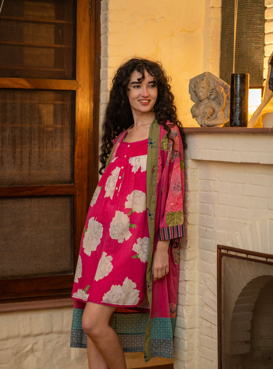 Olivia Nightdress - Pink Carnation