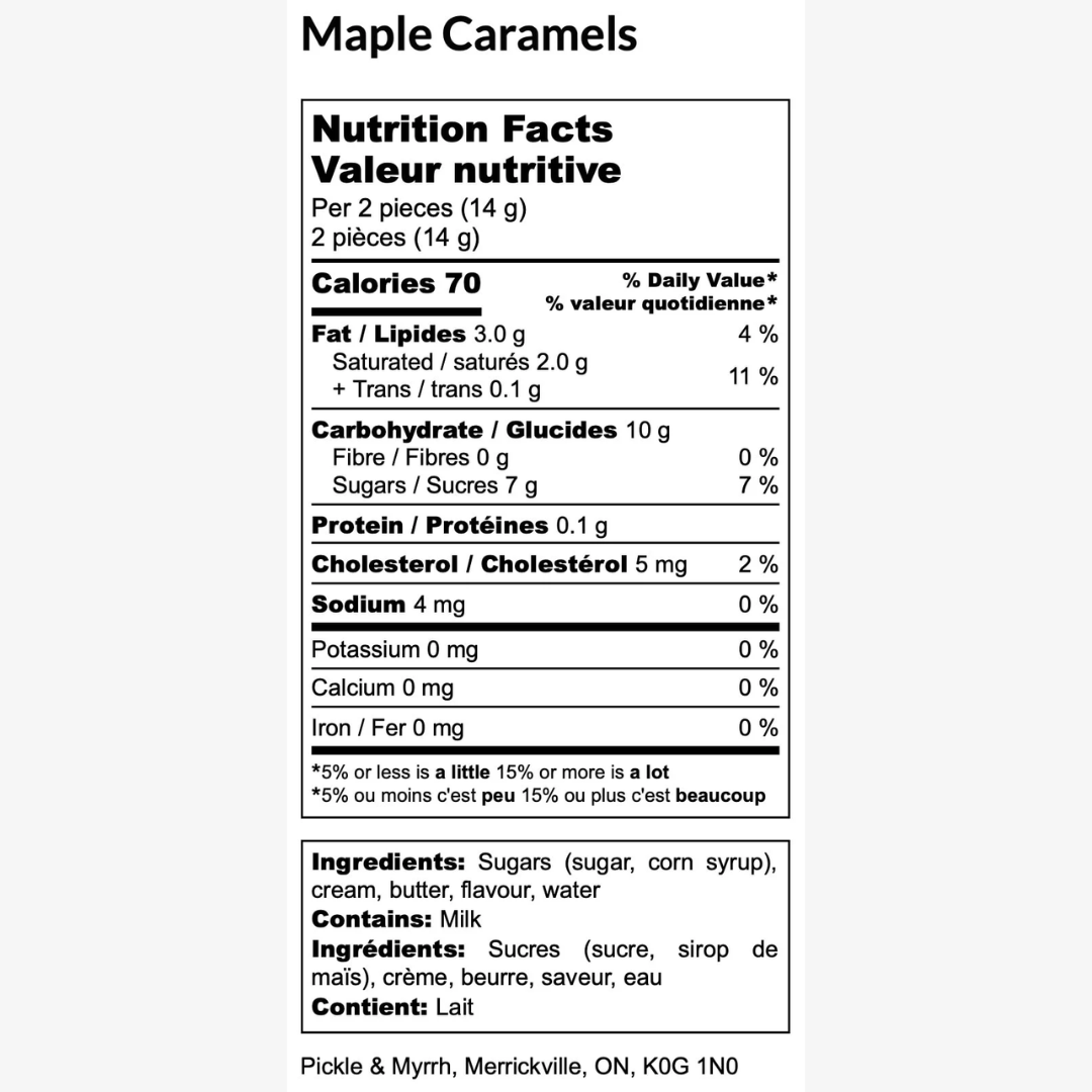 Maple Caramels