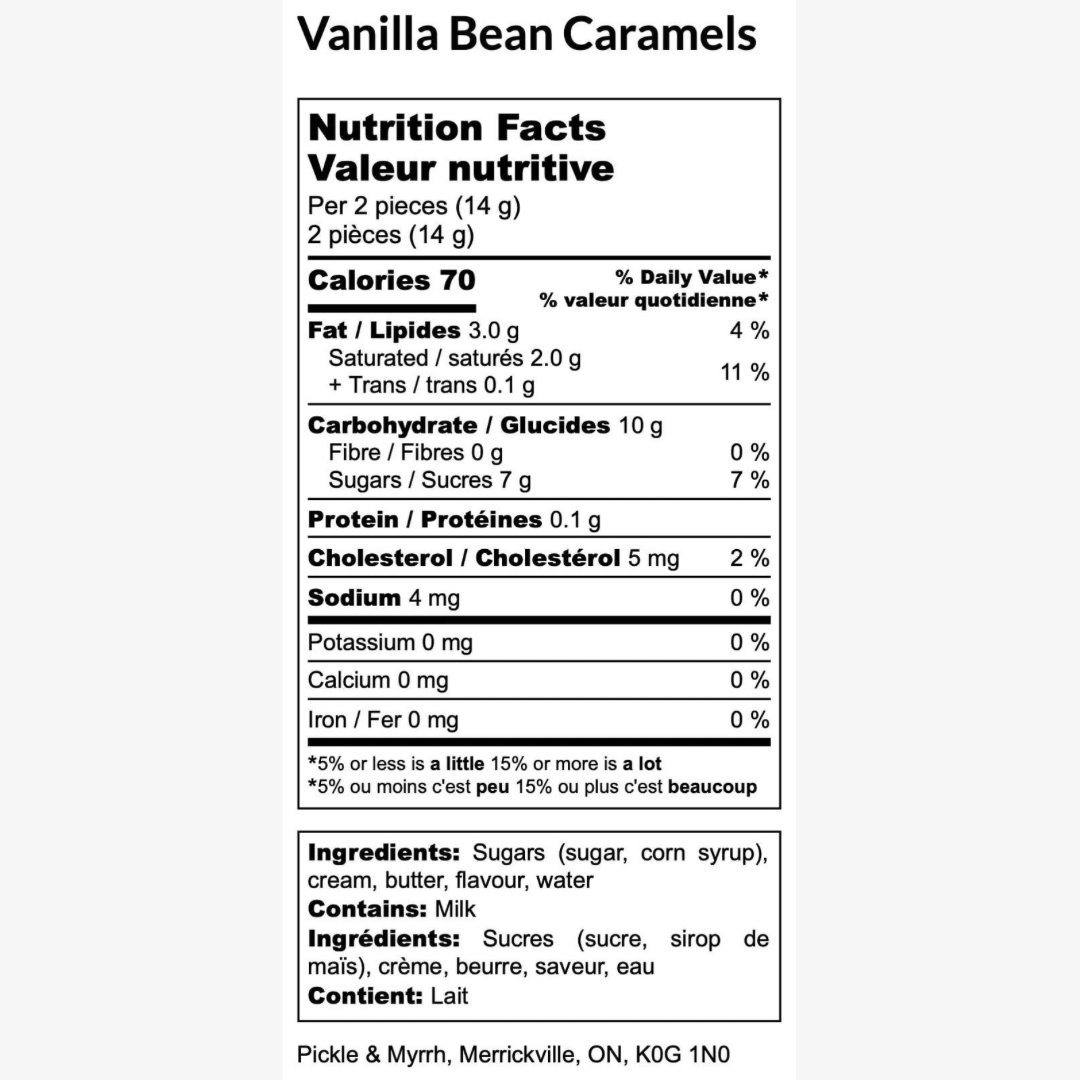 Vanilla Bean Caramels