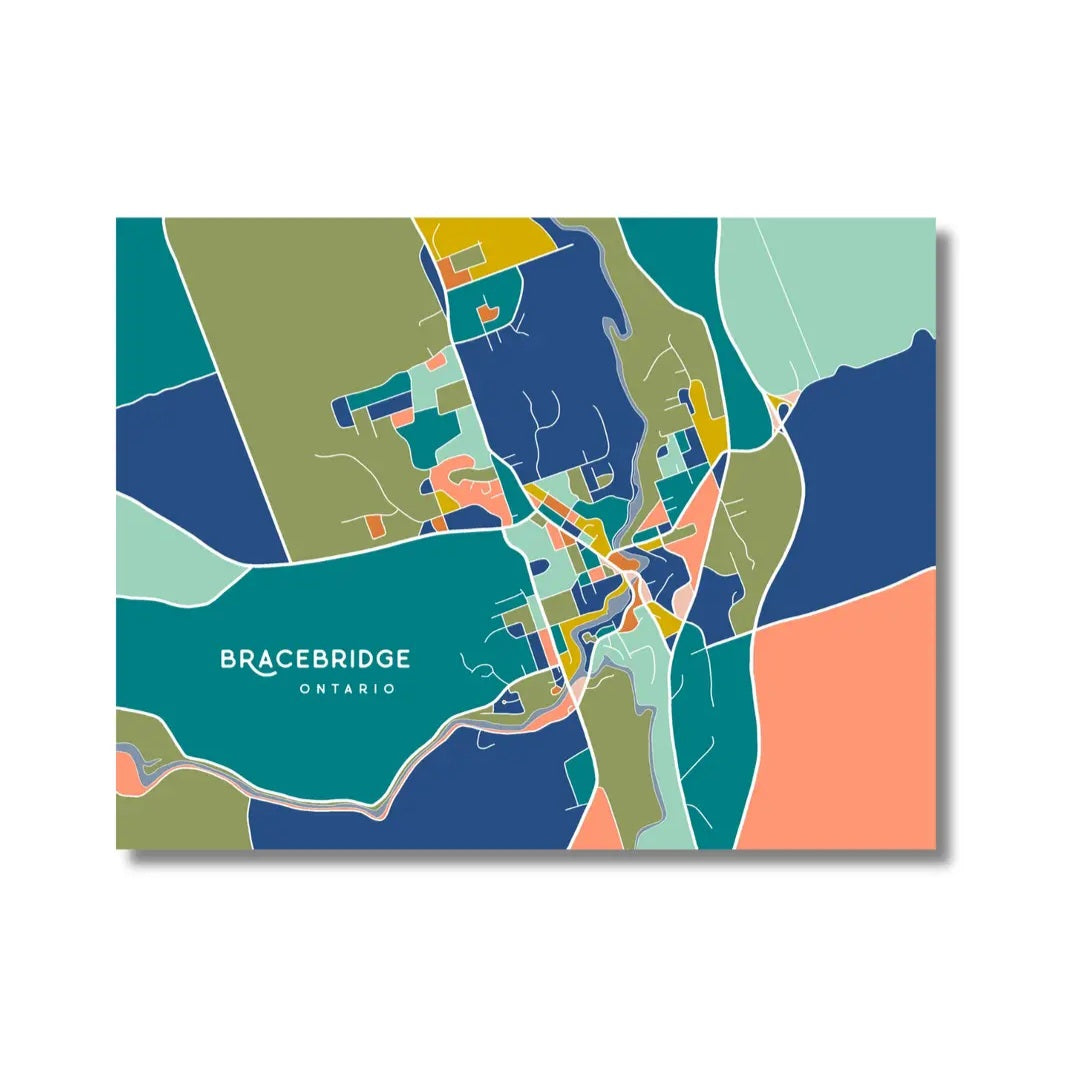 Bracebridge Map Print