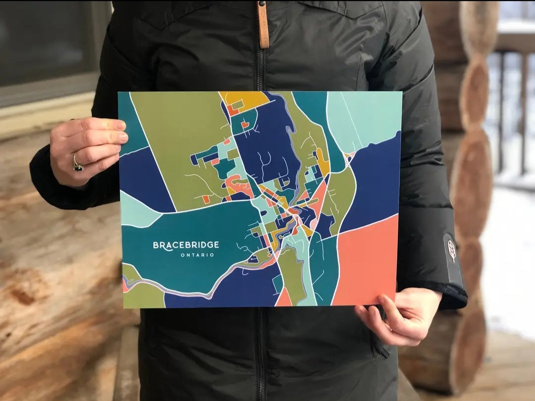 Bracebridge Map Print
