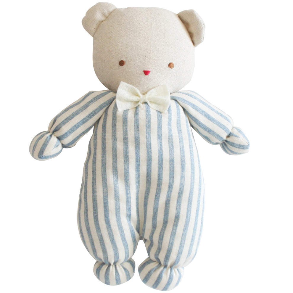 Baby Teddy Chambray Stripe Linen