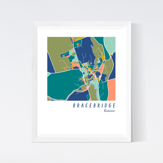 Bracebridge Map Print