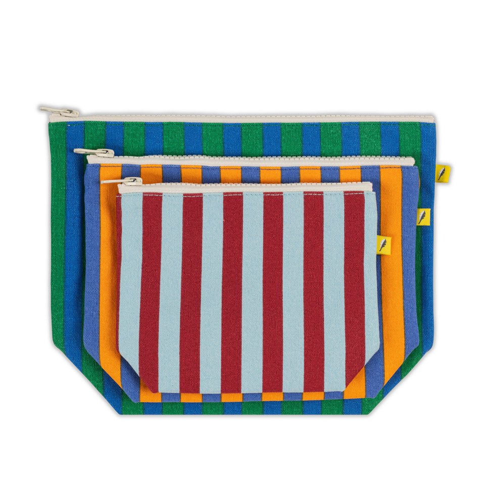 Three Zip Pouch Set
