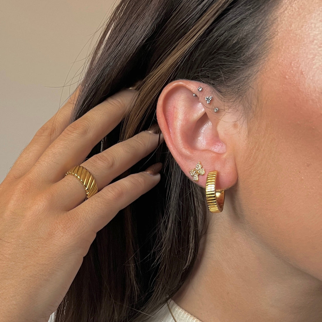 Butterfly Earrings - Gold