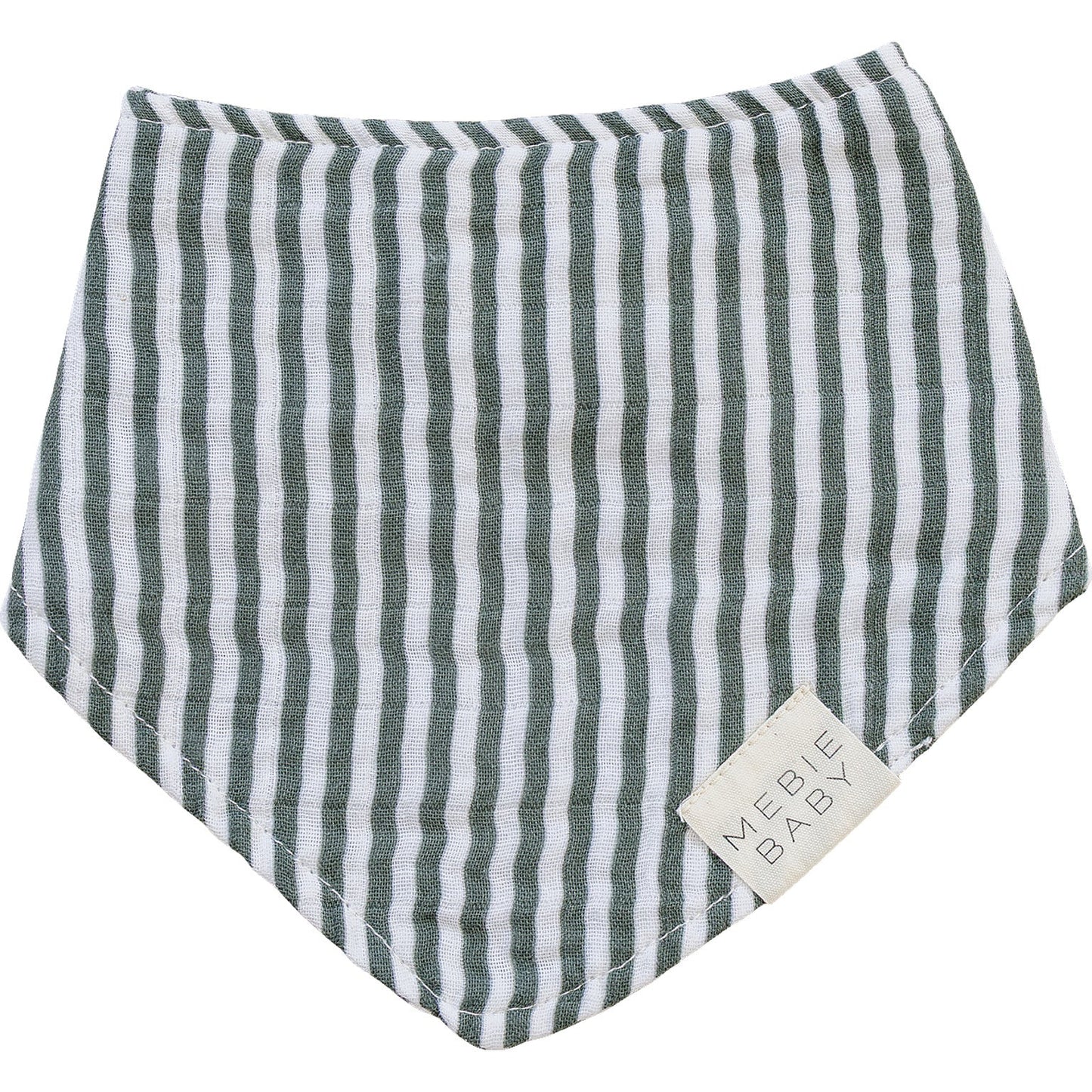 Muslin Bib - Green Stripes