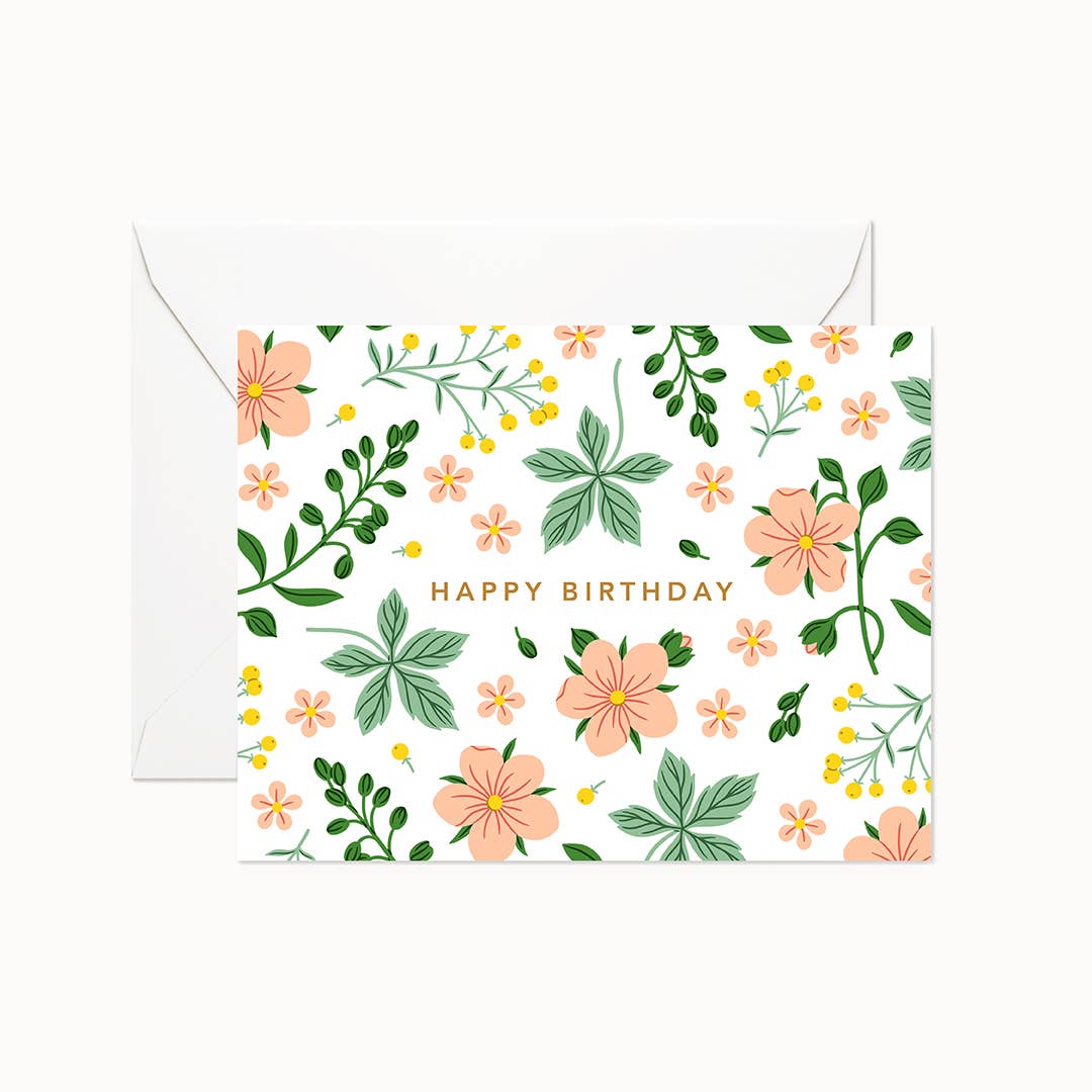 Wild Garden Birthday Card