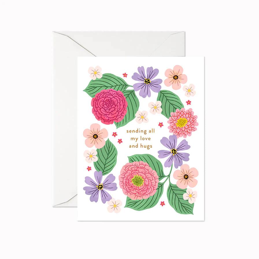 Sending all my Love and Hugs Card