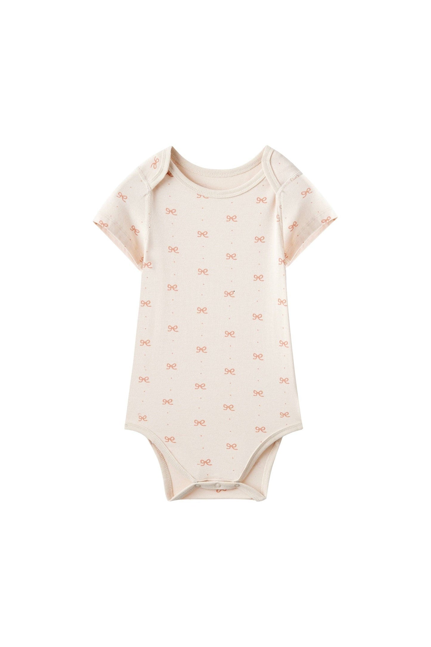 Baby Organic Short-Sleeve Onesie-Bowties