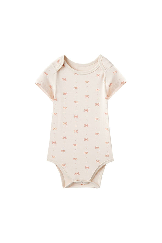 Baby Organic Short-Sleeve Onesie-Bowties