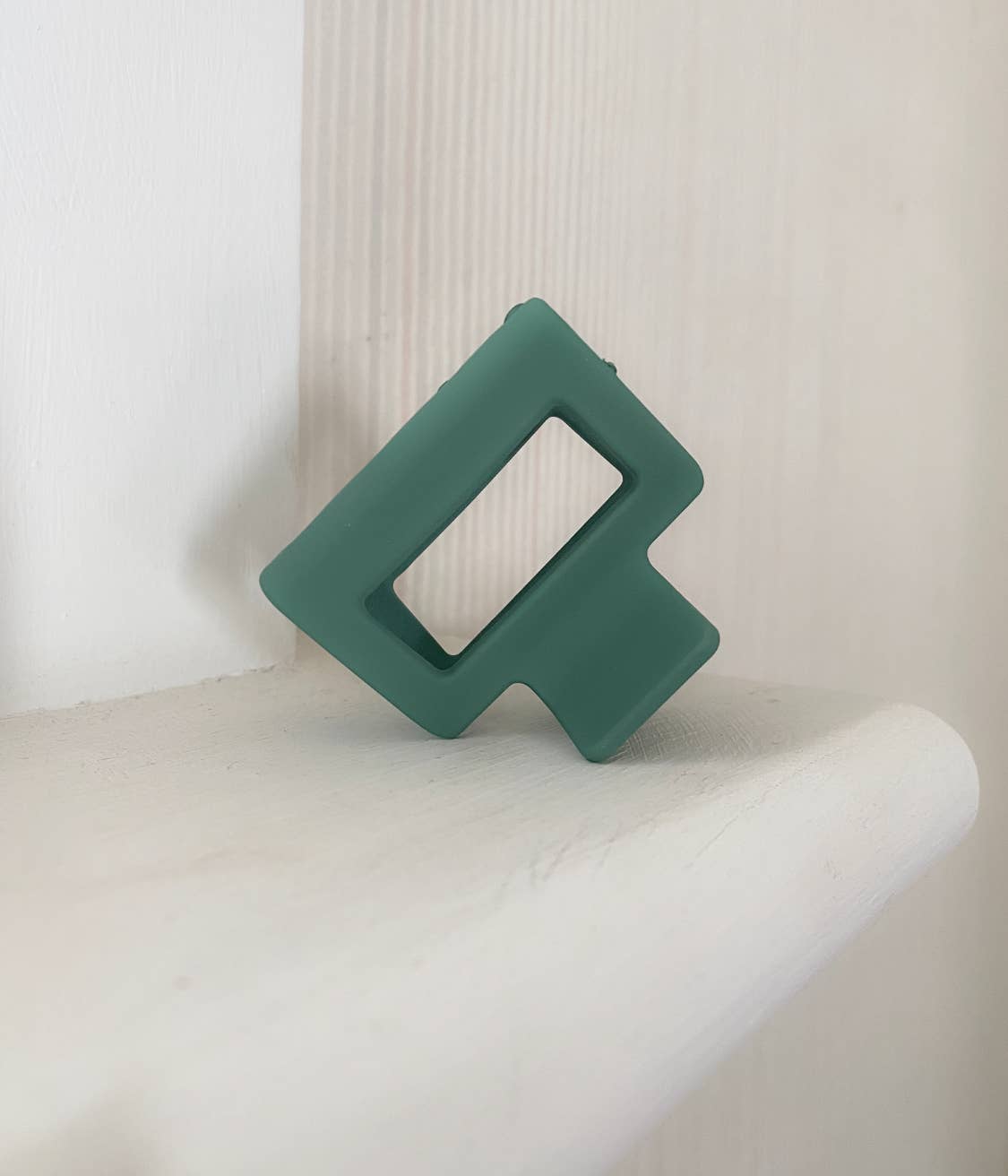 Forest Light Green Matte Small (5cm) Block Claw Clip