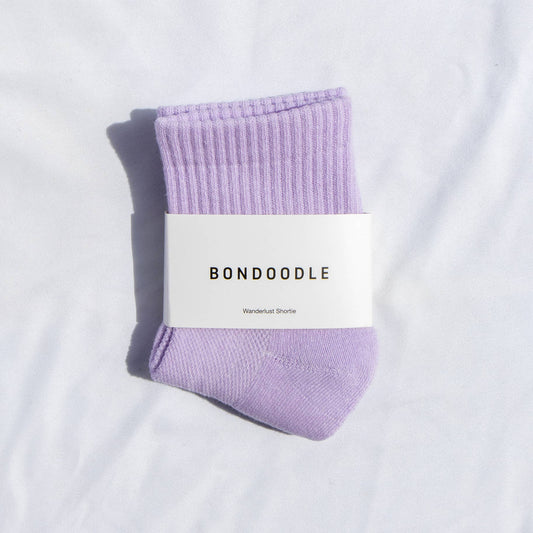 Premium Ribbed Cotton Short Athletic Socks – Lilac