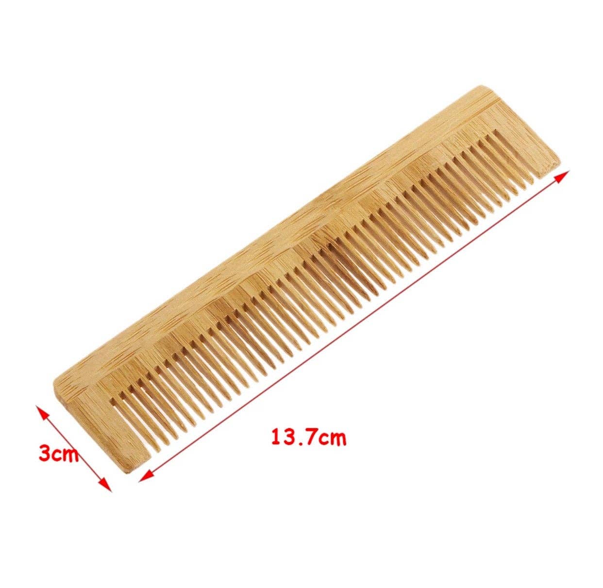 Natural Bamboo Comb - Plastic Free Biodegradable