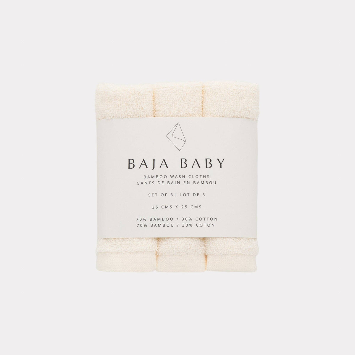Bamboo/Cotton Wash Cloths | 3 Pack