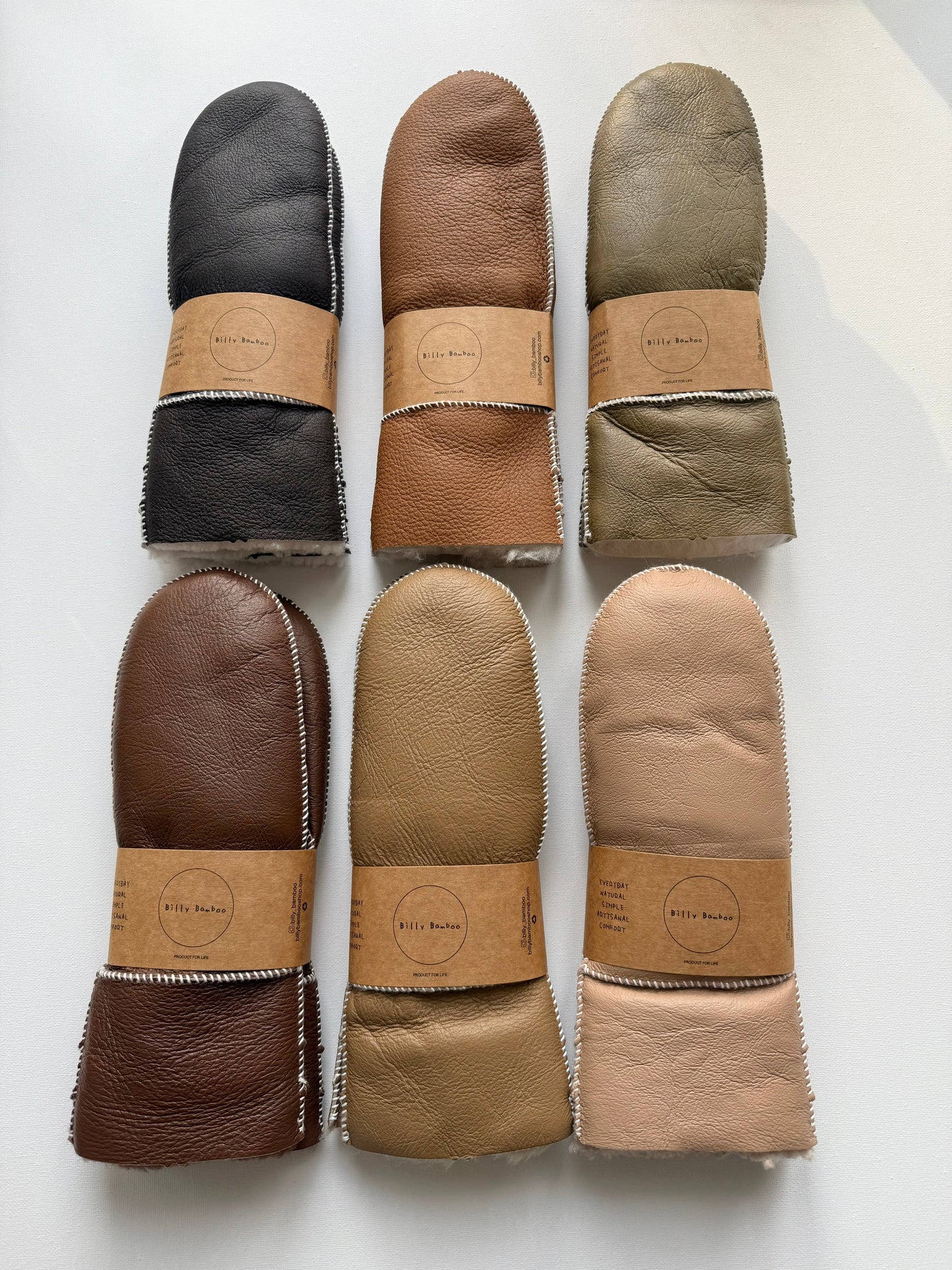 SHEARLING MITTENS