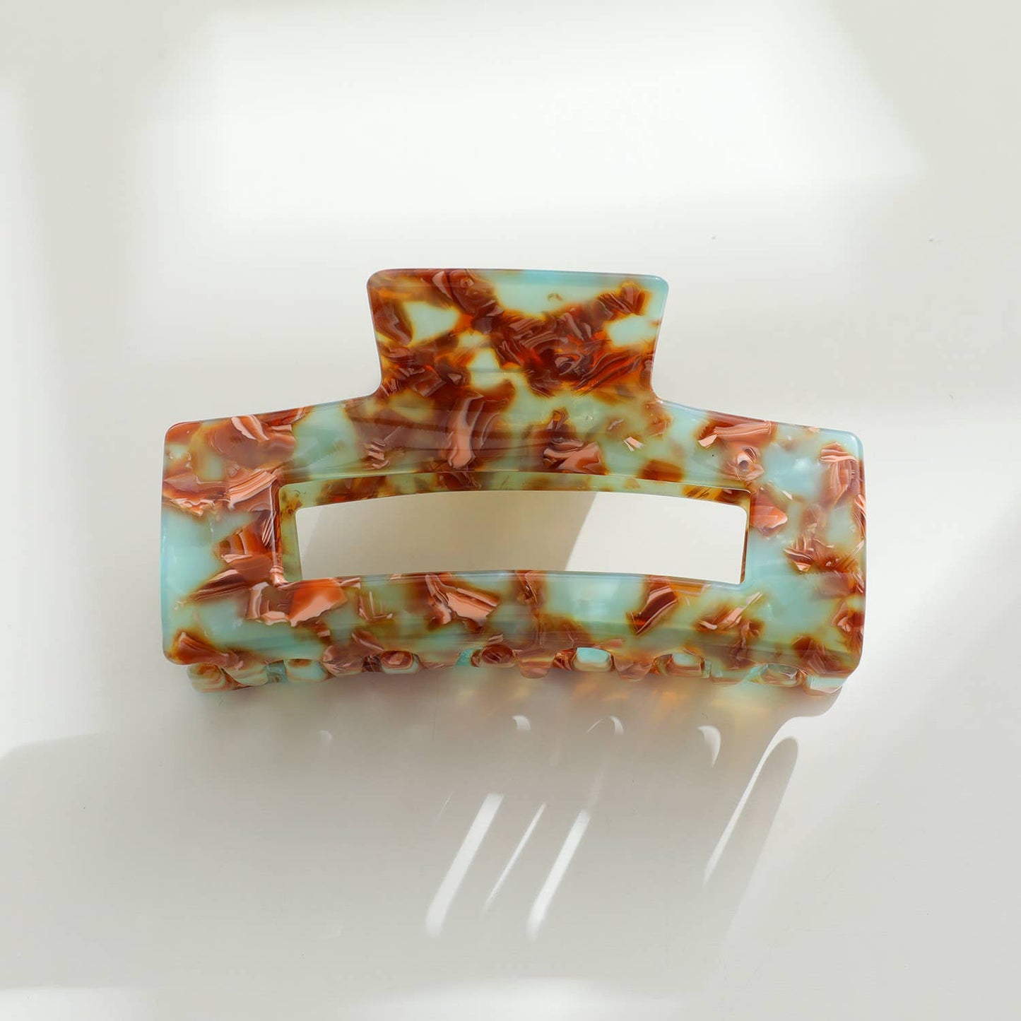 Sage | Large Multicolor Rectangle Eco-Friendly Claw Clip