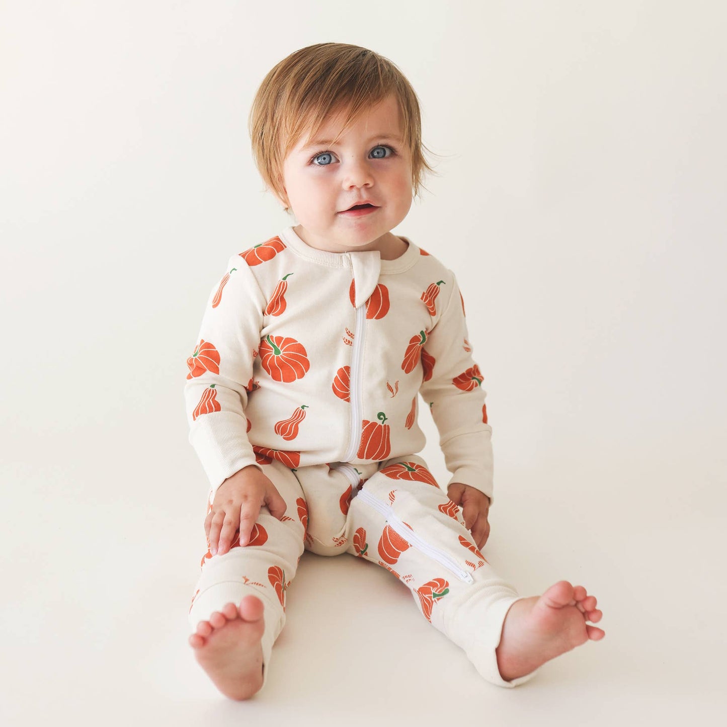 Signature Print '2-Way' Zip Romper