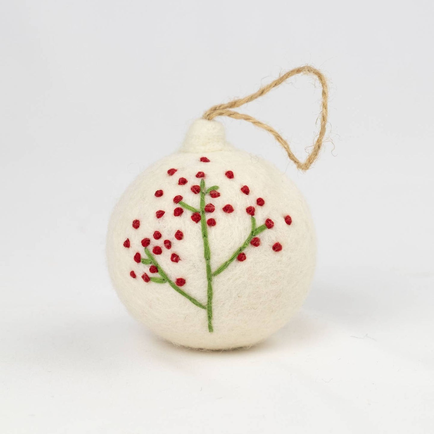 Hand Embroidered Felt Ornaments