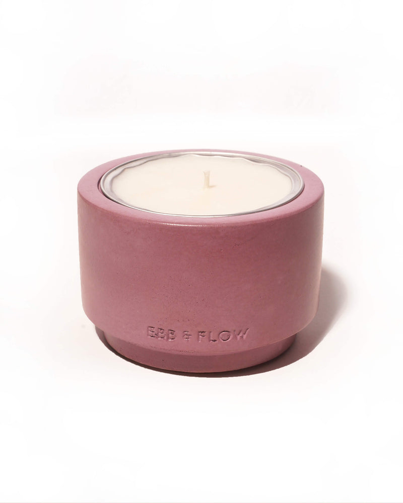 Refillable Concrete Candle - Lavender & Petitgrain