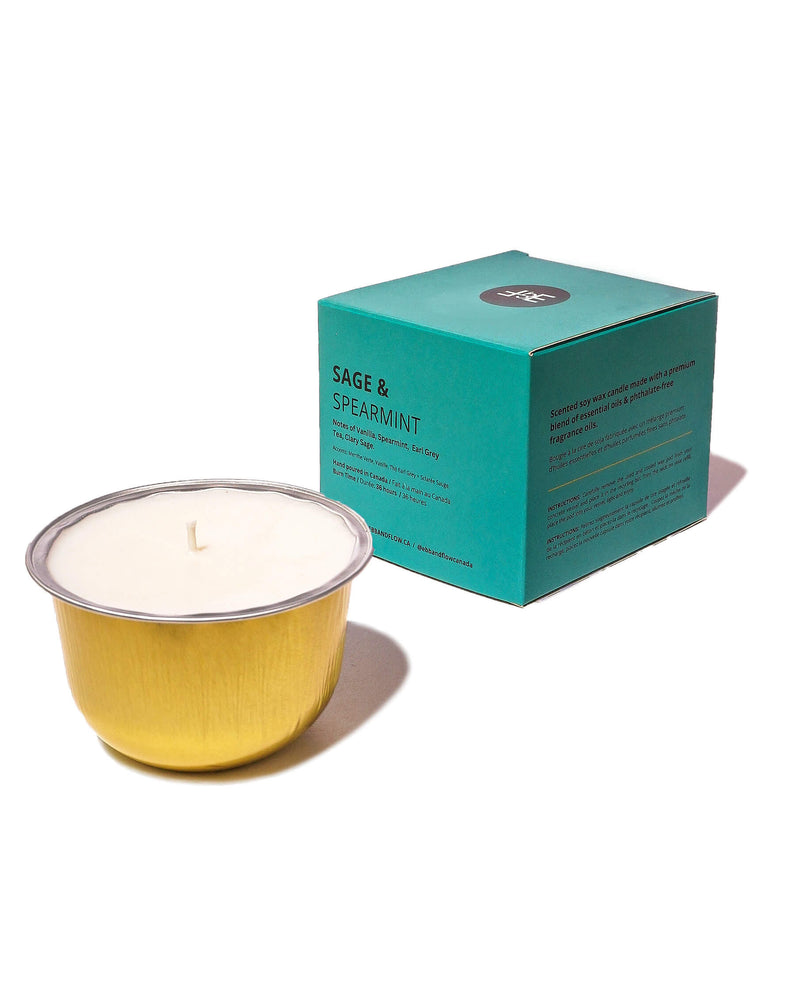 CandlePod ™ Soy Wax Candle Refill - Sage & Spearmint