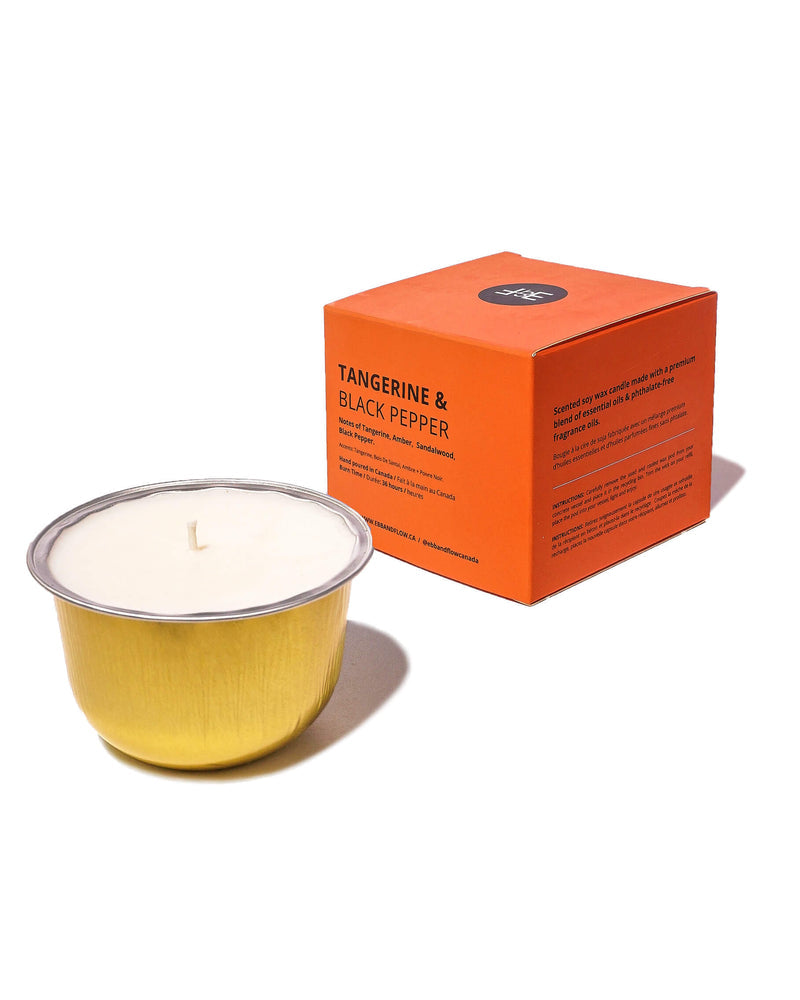 CandlePod ™ Soy Wax Candle Refill - Tangerine & Black Pepper