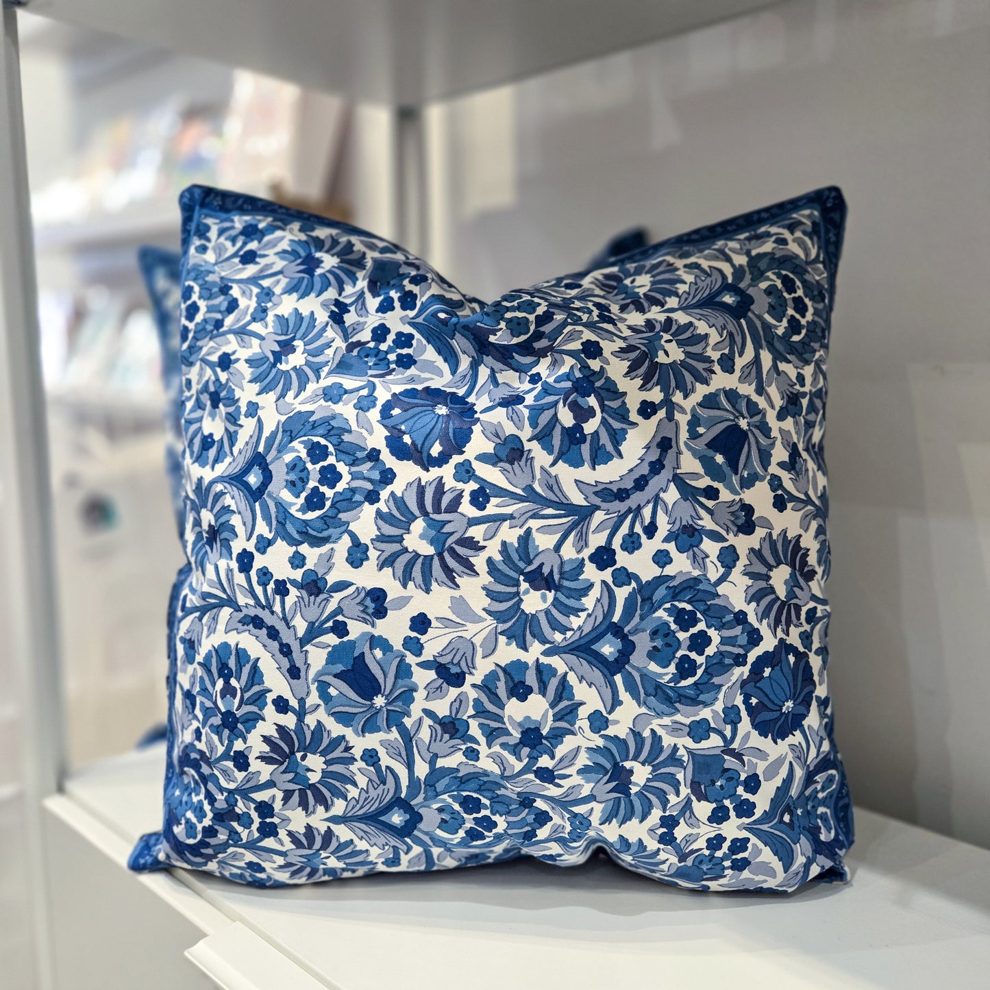 Blue Regal Throw Pillow