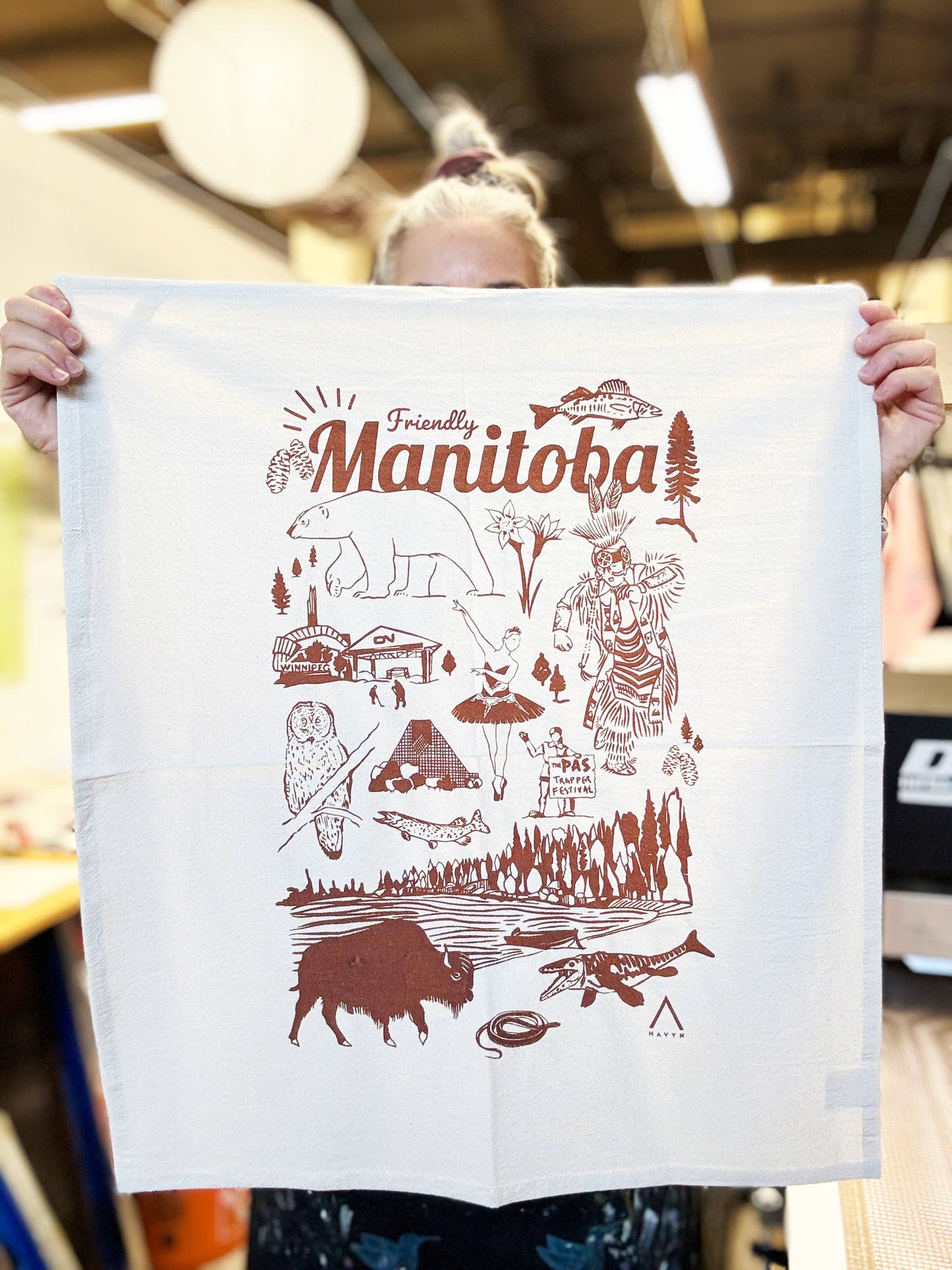 Manitoba Commemorative Organic Tea Towel - 20x24